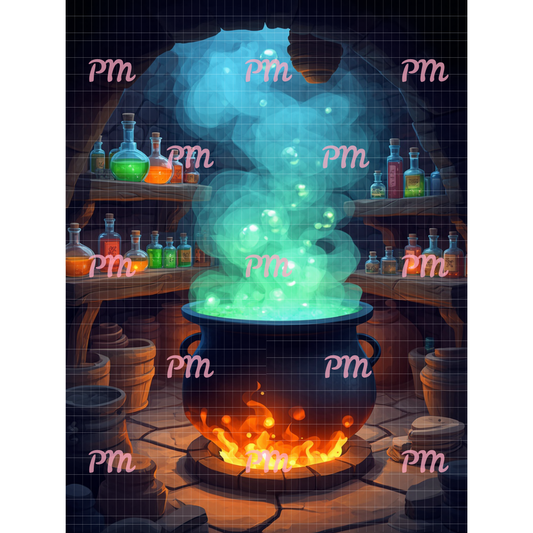 Enchanted Cauldron: Diamond Painting Halloween Collection