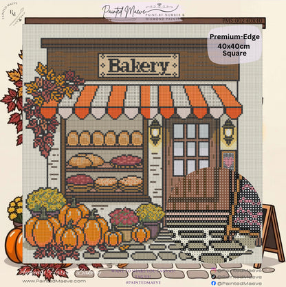 Autumn Harvest Bakery: Hand-Rendered Diamond Painting Collection