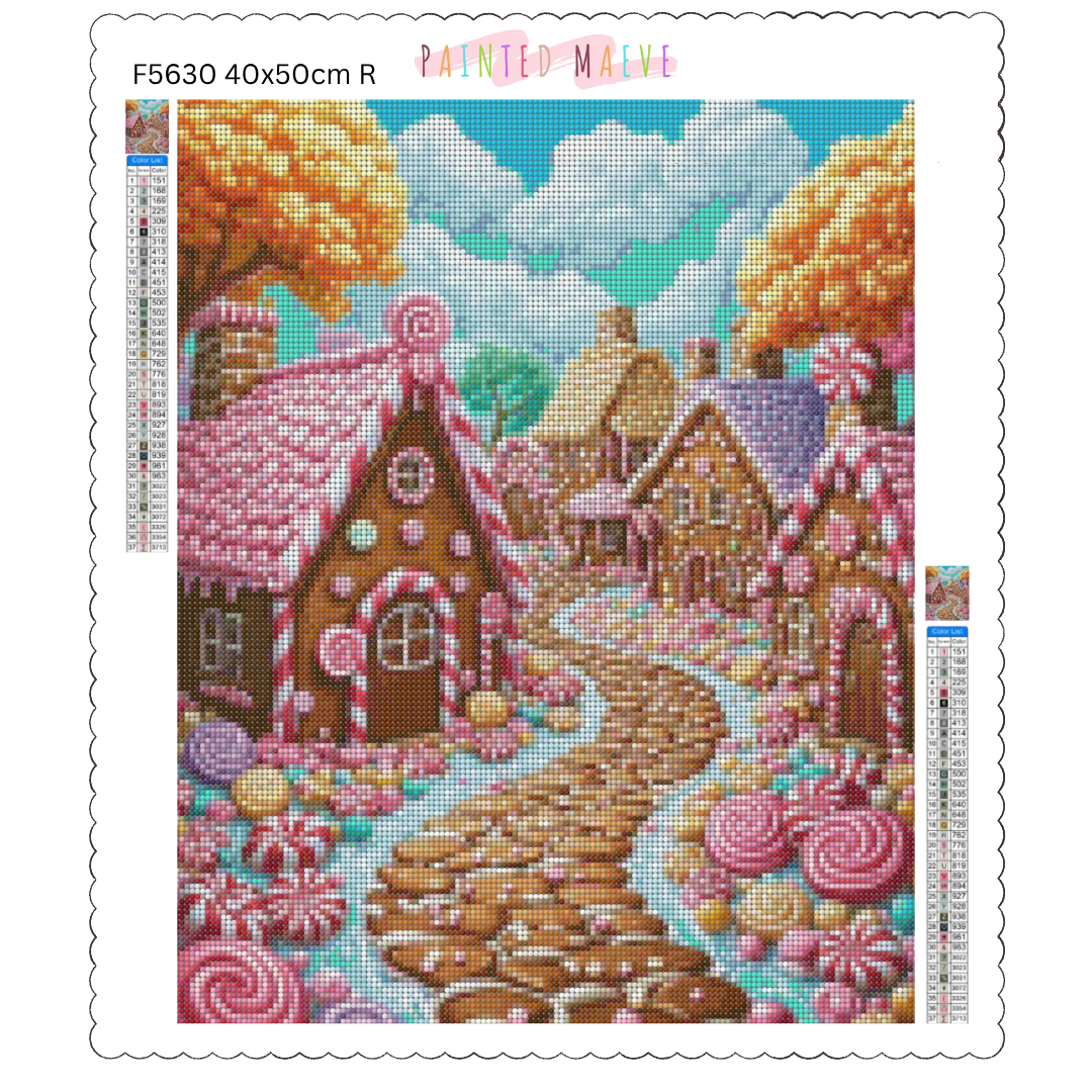 Gingerbread Lane: Diamond Painting Collection