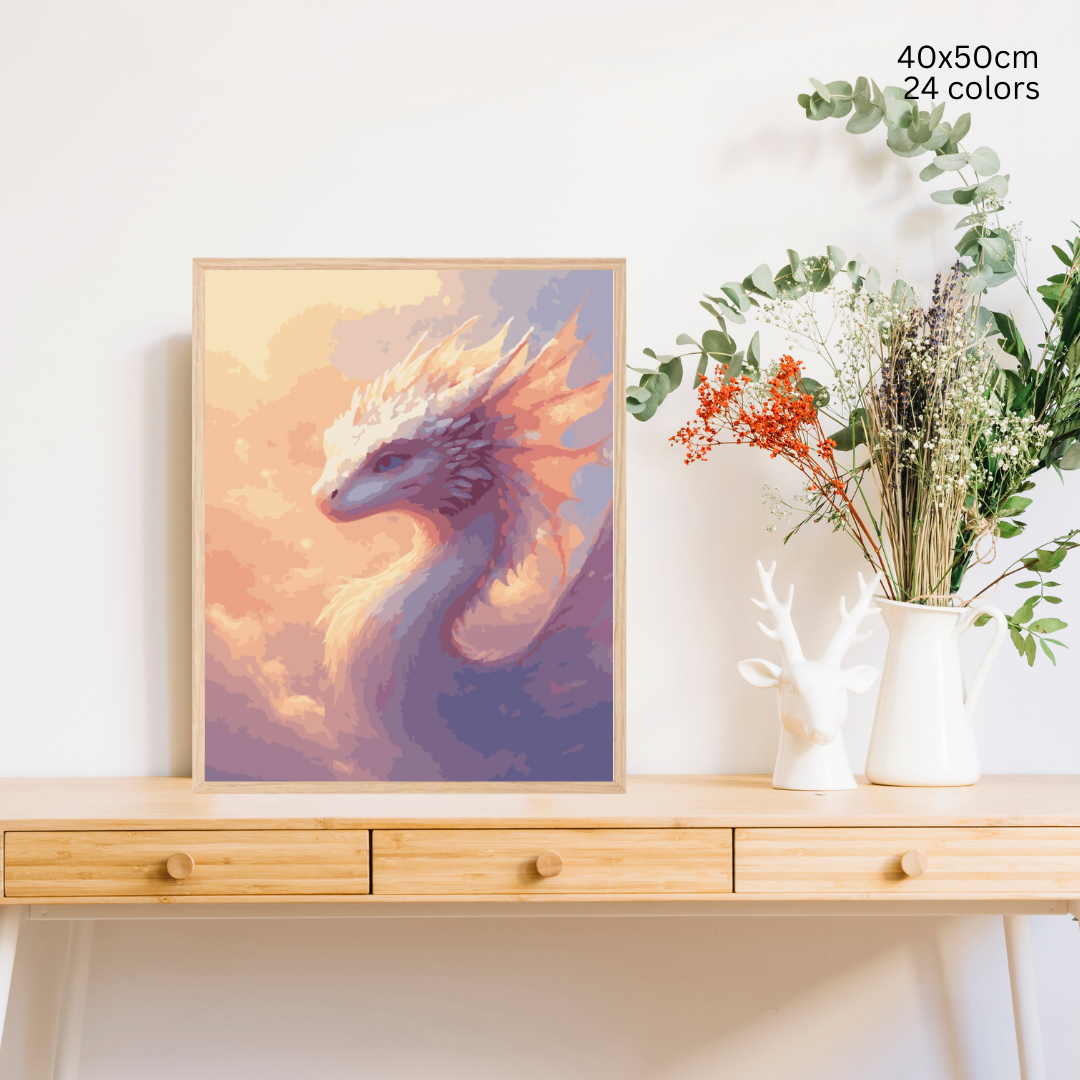 Dragon Grace: Paint-by-Number Collection (24/36/48 colors | No Frame)