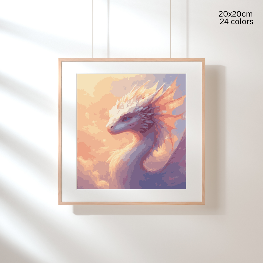 Dragon Grace: Paint-by-Number Collection (24/36/48 colors | No Frame)