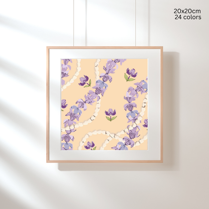 Crown Flower & Pikake: Paint-by-Number Collection (24/36/48 colors | No Frame)