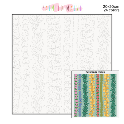 Lei’s of Hawai’i: Paint-by-Number Collection (24/36/48 colors | No Frame)