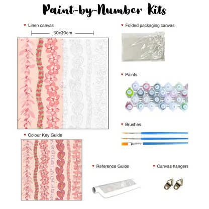 Pink Pua’s: Paint-by-Number Collection (24/36/48 colors | No Frame)