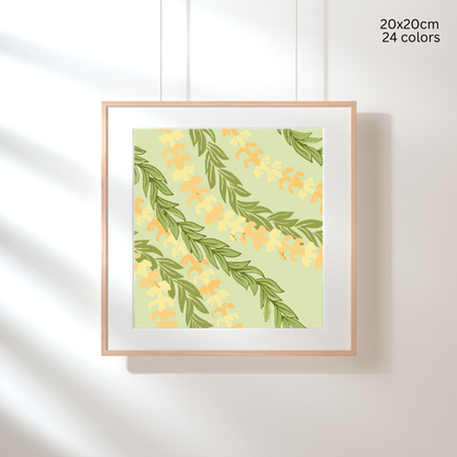 Puakenikeni Lei: Paint-by-Number Collection (24/36/48 colors | No Frame)