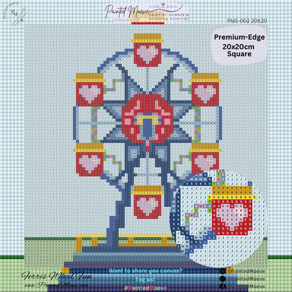 Ferris Wheel Fun: MINI Hand-Rendered Diamond Painting Collection