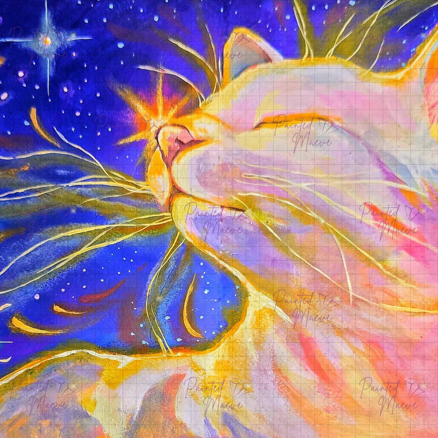 Stargazer Hand-Rendered Diamond Painting