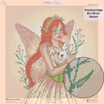 The Spring Fairy: Hand-Rendered Diamond Painting