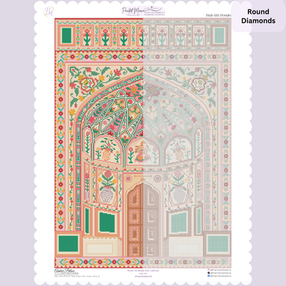 Amber Palace: Hand-Rendered Diamond Painting