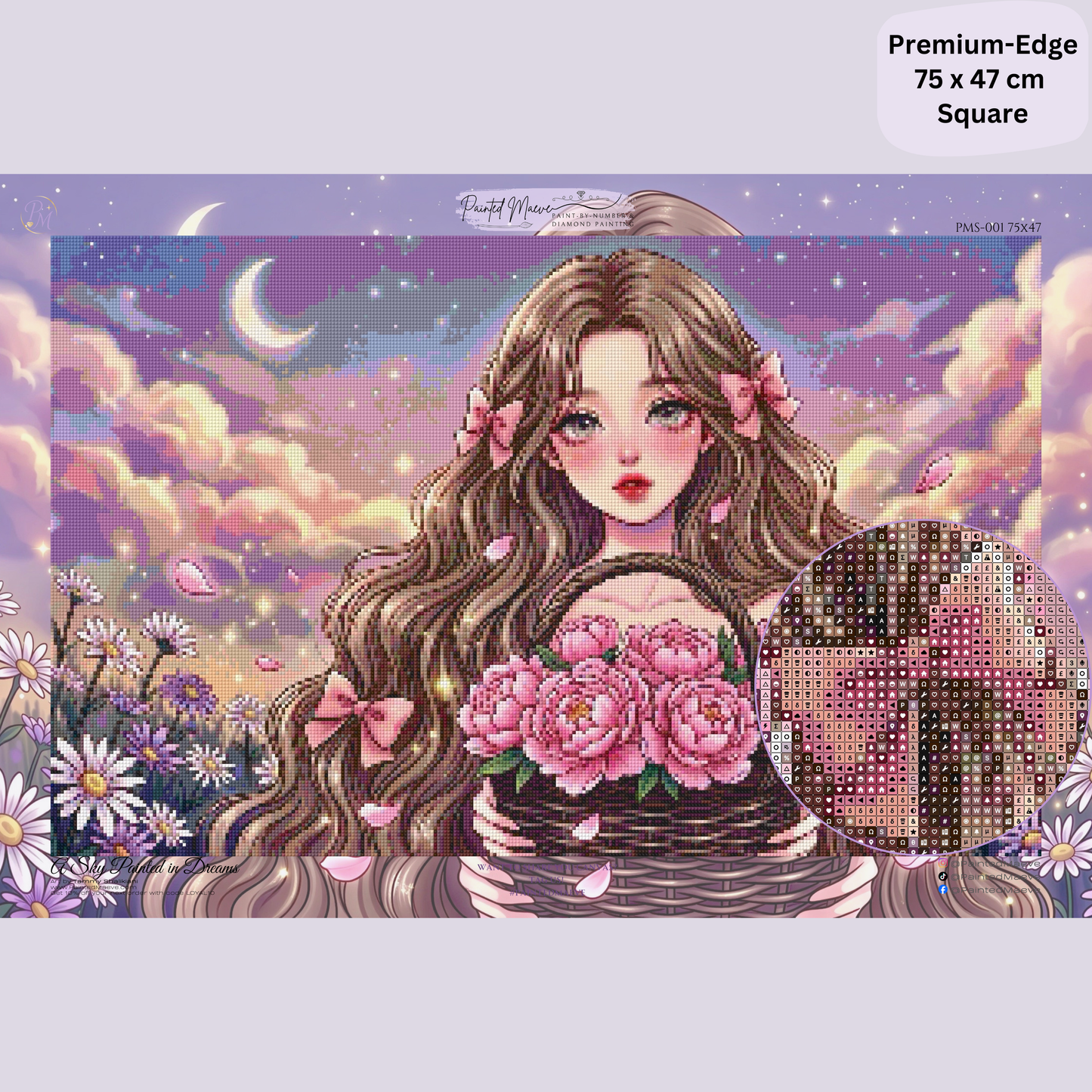 A Sky Painted in Dreams: Hybrid-Render Diamond Painting