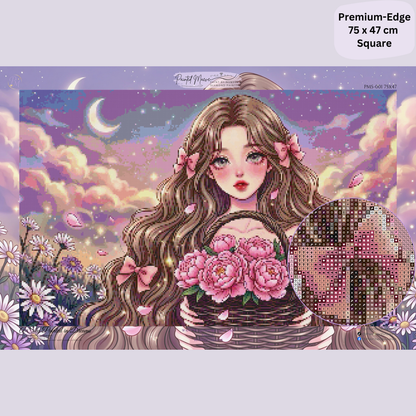 A Sky Painted in Dreams: Hybrid-Render Diamond Painting