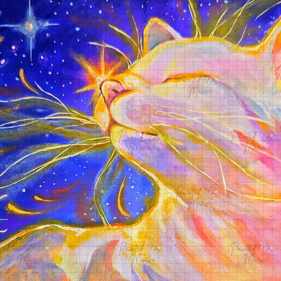 Stargazer: Hand-Rendered Diamond Painting