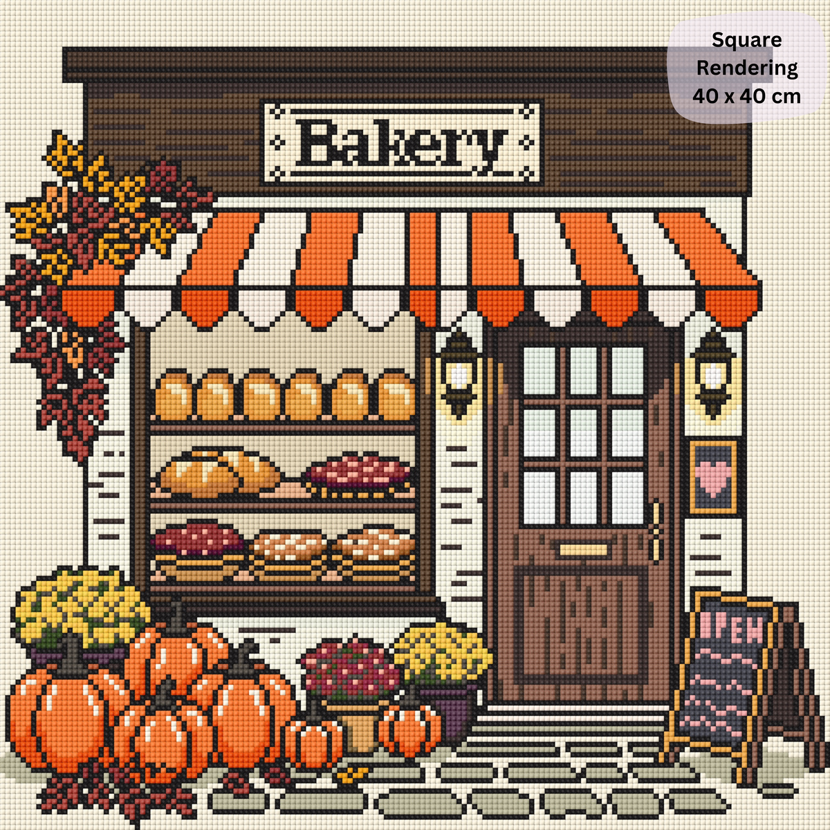 Autumn Harvest Bakery Hand-Rendered Diamond Painting