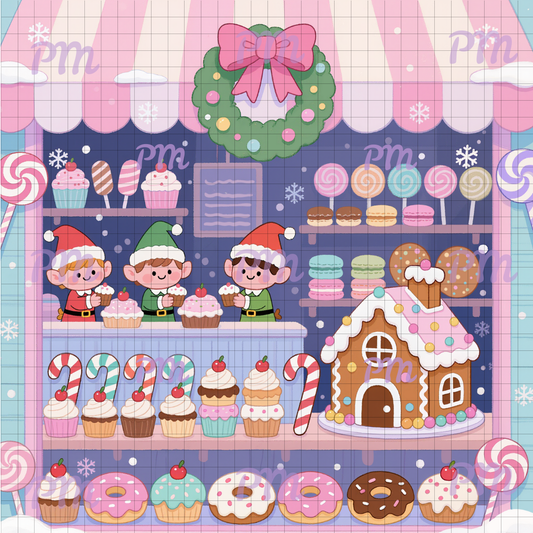 Elf Sweetery: Hand-Rendered Diamond Painting Christmas Collection