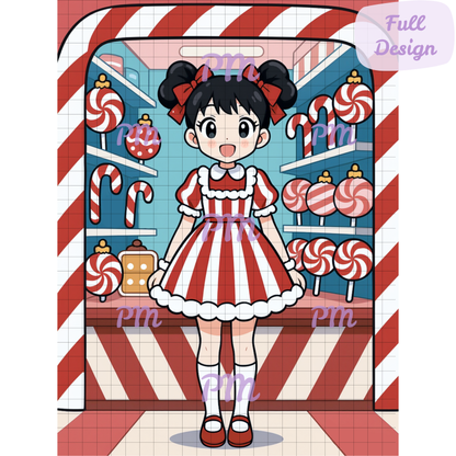 Lady Cane's Candy Stand: Hand-Rendered Diamond Painting Christmas Collection