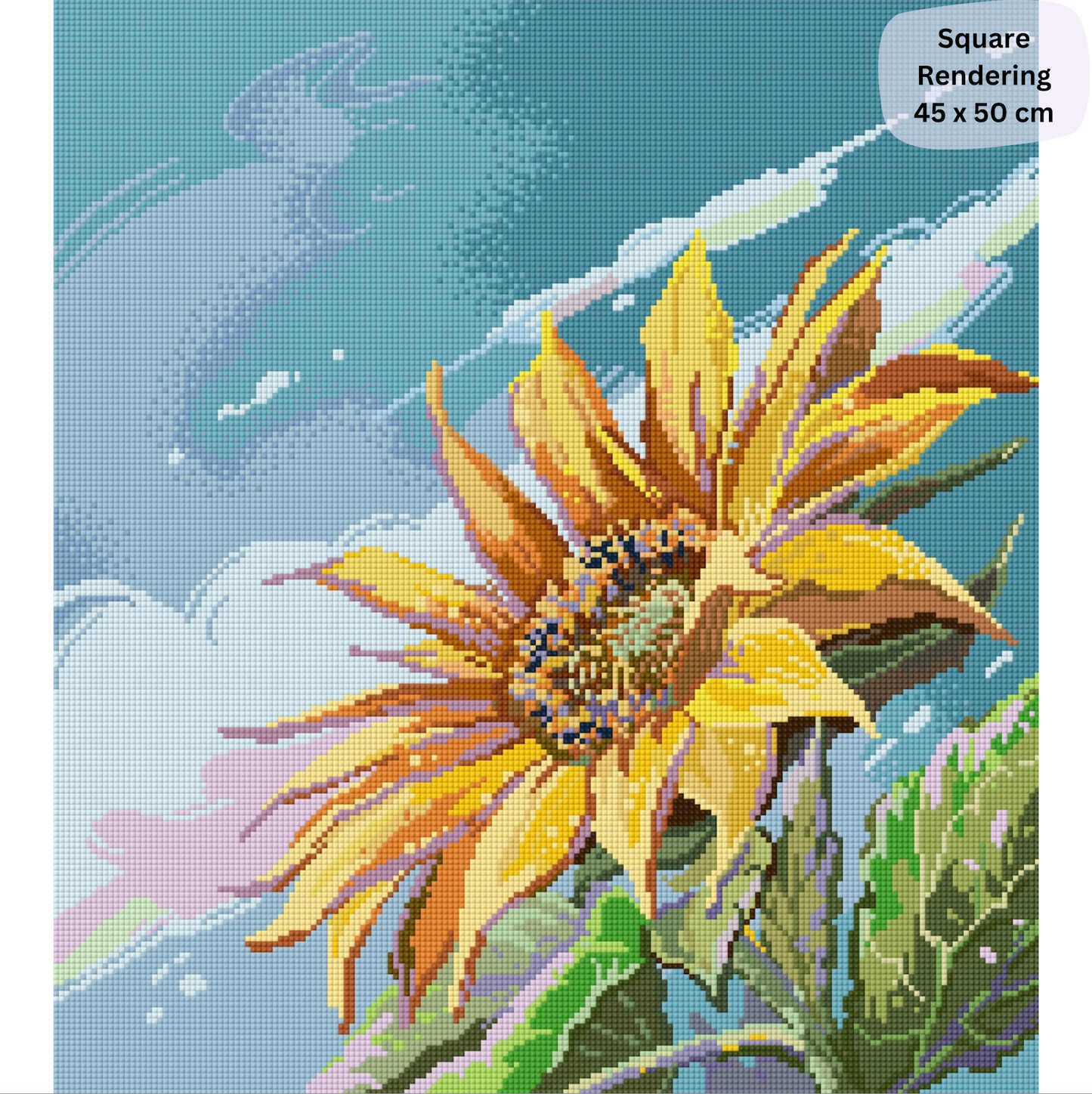 Where Sunflowers Grow: Hand-Rendered Diamond Painting